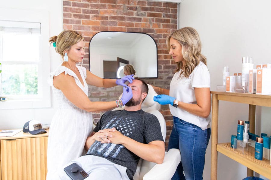 Botox process at Melrose Aesthetics Nashville