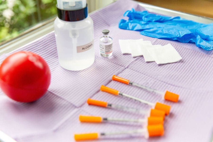 Preparations for Botox treatment